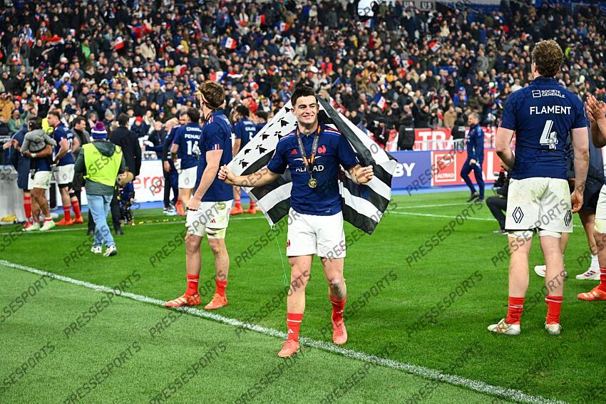 le garrec (nolann) FRANCE-ECOSSE (35-16) drapeau breton gwenn ha du 