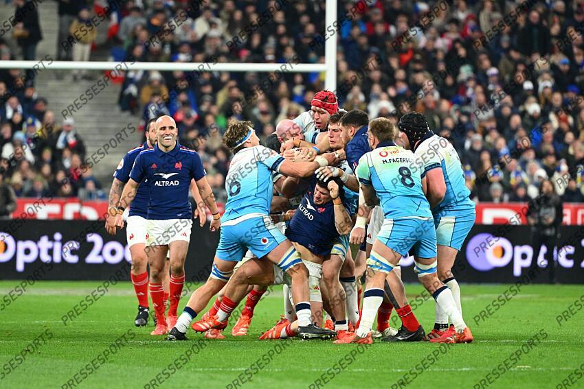 ritchie (jamie) cherry (dave) gilchrist (grant) darge (rory) marchand (julien) meafou (emmanuel) fagerson (matt) fagerson (zander) FRANCE-ECOSSE (35-16) 