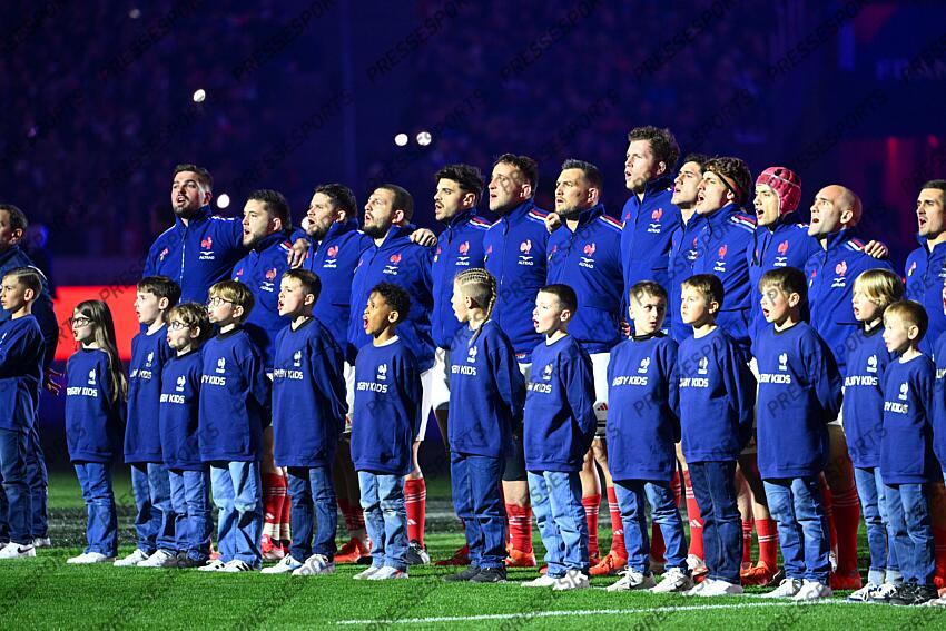 alldritt (gregory) baille (cyril) marchand (julien) aldegheri (dorian) ntamack (romain) jelonch (anthony) cros (francois) flament (thibaud) boudehent (paul) jegou (oscar) bielle biarrey (louis) lucu (maxime) ramos (thomas) FRANCE-ECOSSE (35-16) 