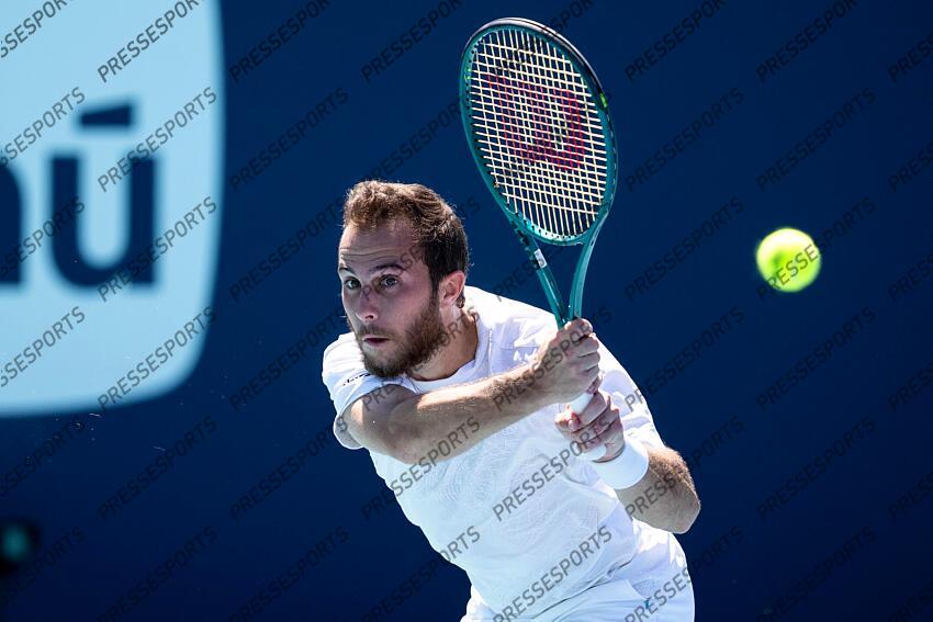 Hugo Gaston (FRA) NISHIOKA/GASTON Miami Open 2025 - Hard Rock Stadium 