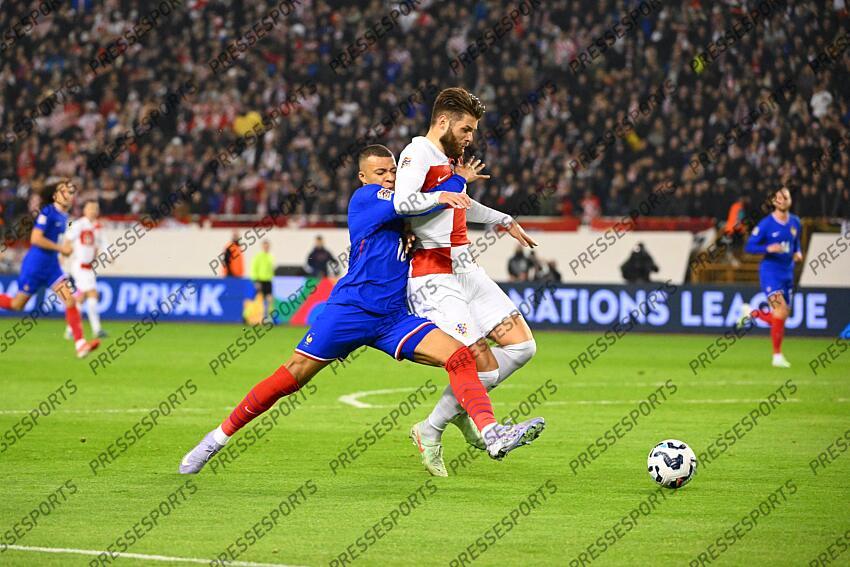 FOOT LIGUE DES NATIONS 2025 CROATIE-FRANCE (2-0)