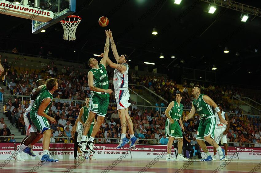 BASKET TOURNOI DE STRASBOURG 2007 FRANCE-SLOVENIE (80-60)