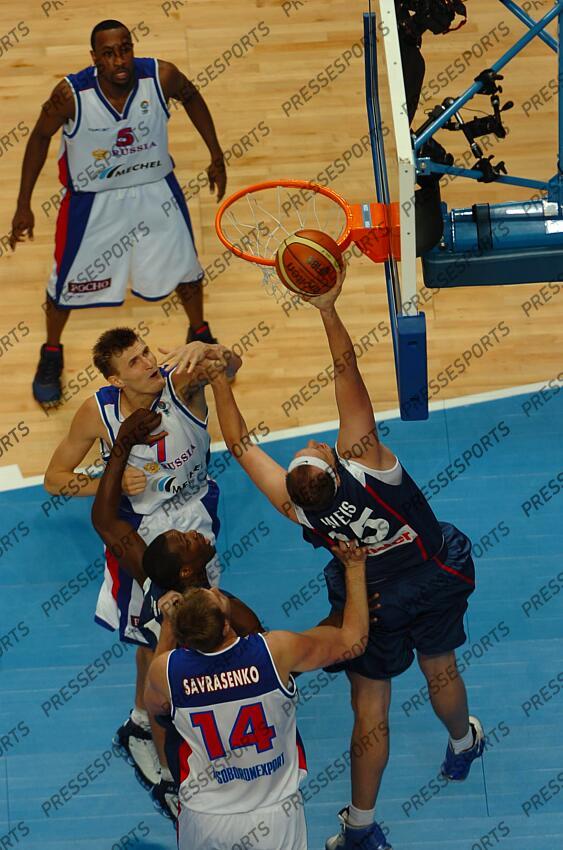 BASKET CHPT D'EUROPE DES NATIONS 2007 RUSSIE-FRANCE (75-71)