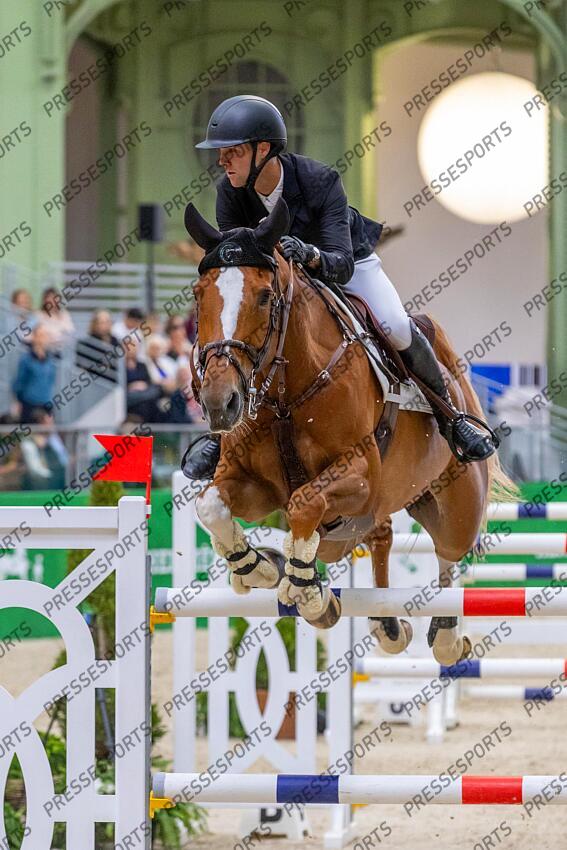 Saut Hermès 2025. Prix Hermès Sellier. Gilles THOMAS (BEL). QALISTA DN Eric KNOLL / Presse Sports SAUT HERMES 