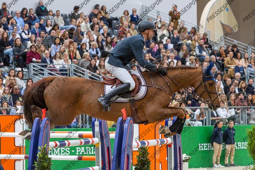 Saut Hermès 2025. Prix Hermès Sellier. Jordy VAN MASSENHOVE (BEL). CALEYA Eric KNOLL / Presse Sports SAUT HERMES 