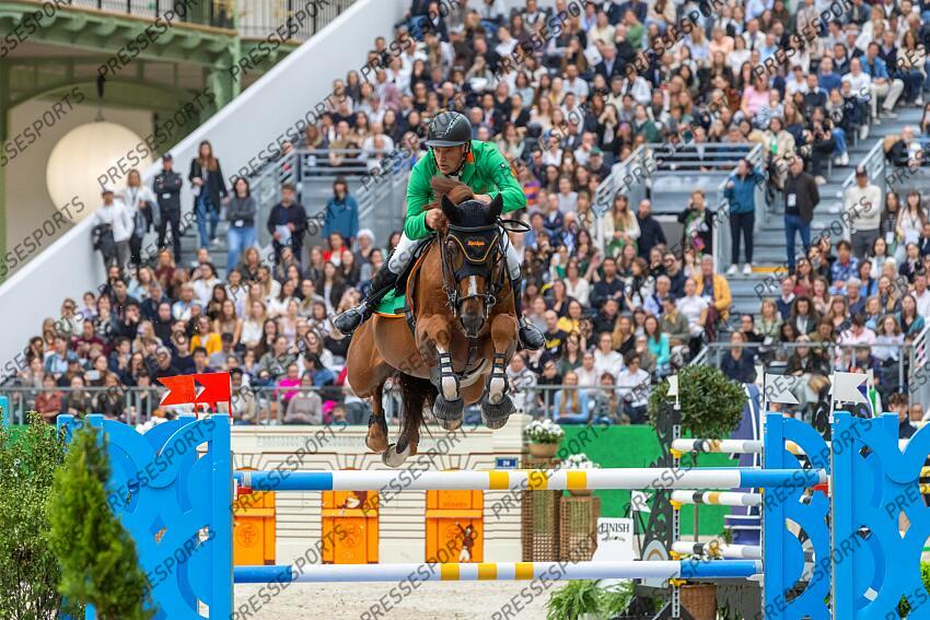Saut Hermès 2025. Prix Hermès Sellier. Gerfried PUCK (AUT). EQUITRON NAXCEL V Eric KNOLL / Presse Sports SAUT HERMES 