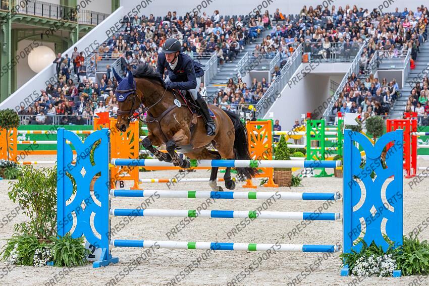 Saut Hermès 2025. Les talents Hermès. Thomas HIMMELMAYER (AUT). PAPILLON D'AZUR Eric KNOLL / Presse Sports SAUT HERMES 