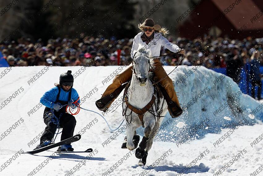 SKI EQUESTRE SKI JOERING 2025 HAILEY SKIJORING A SUN VALLEY