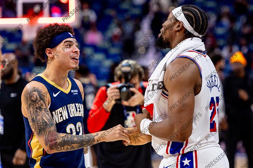 BASKET NBA 2025 NBA: Philadelphia 76ers at New Orleans Pelicans