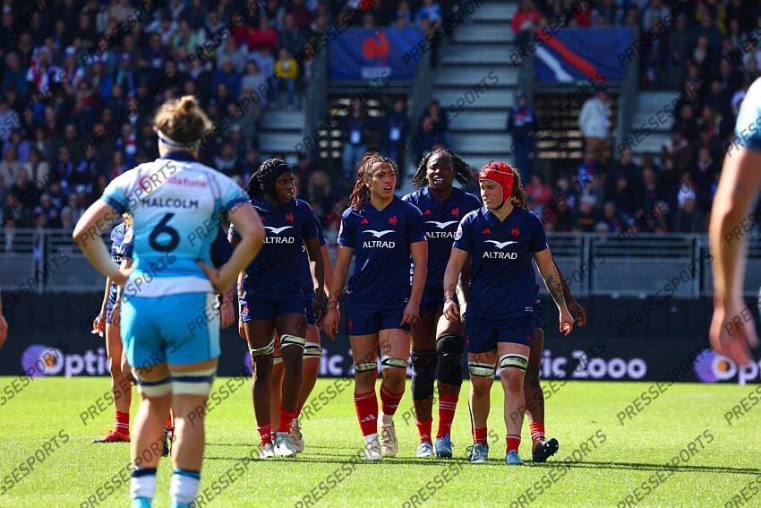 okemba (seraphine) feleu (manae) fall (madoussou) escudero (charlotte) FRANCE-ECOSSE (38-15) 