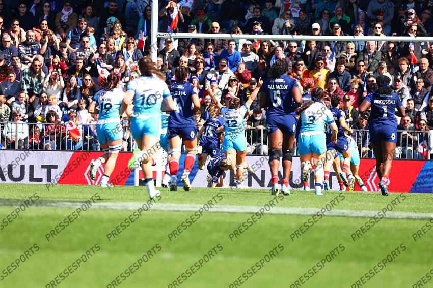 thomson (lisa) FRANCE-ECOSSE (38-15) action du 1er essai écossais, 38' 