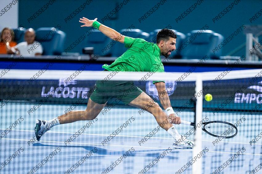 Novak Djokovic (SRB) FINALE DJOKOVIC/MENSIK Miami Open 2025 - Hard Rock Stadium 