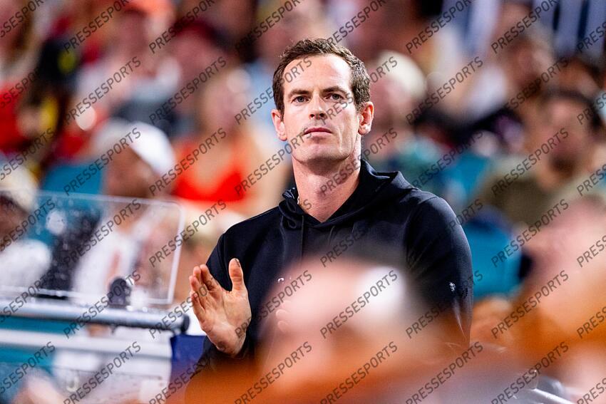 Andy Murray (GBR) coach of Novak Djokovic (SRB) FINALE DJOKOVIC/MENSIK Miami Open 2025 - Hard Rock Stadium 