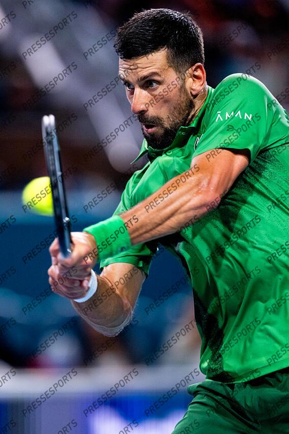Novak Djokovic (SRB) FINALE DJOKOVIC/MENSIK Miami Open 2025 - Hard Rock Stadium 