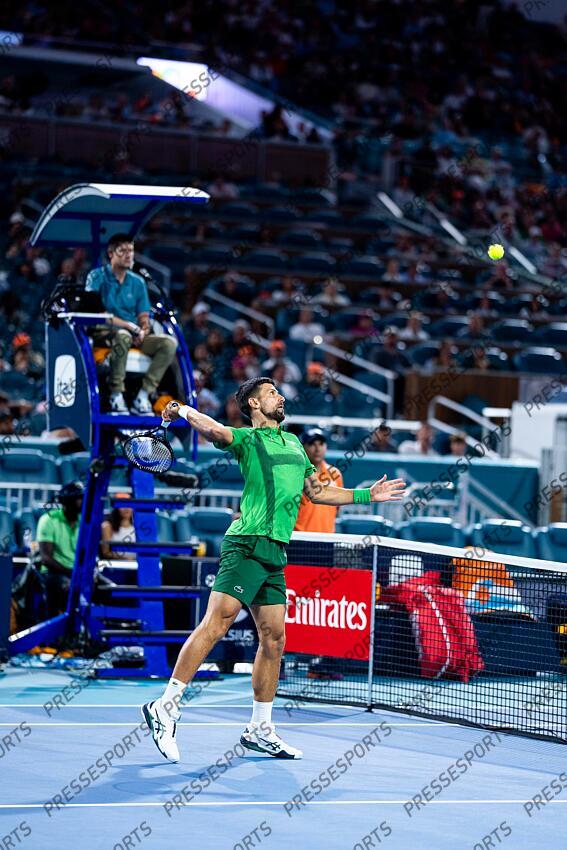 Novak Djokovic (SRB) FINALE DJOKOVIC/MENSIK Miami Open 2025 - Hard Rock Stadium 