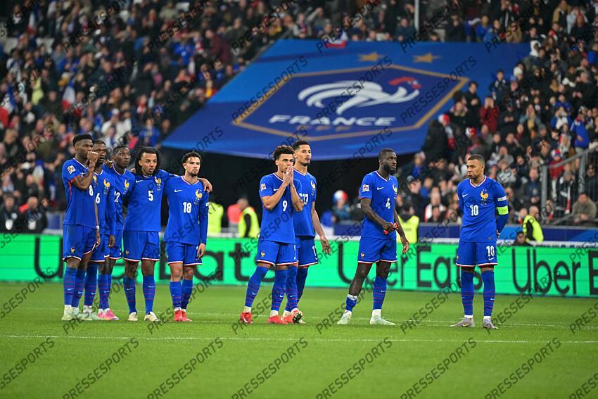 tchouameni (aurelien) camavinga (eduardo) kolo muani (randal) kounde (jules) zaire emery (warren) doue (desire) saliba (william) upamecano (dayot) mbappe lottin (kylian) FRANCE-CROATIE (2-0, 5tab4) seance des tirs au but 