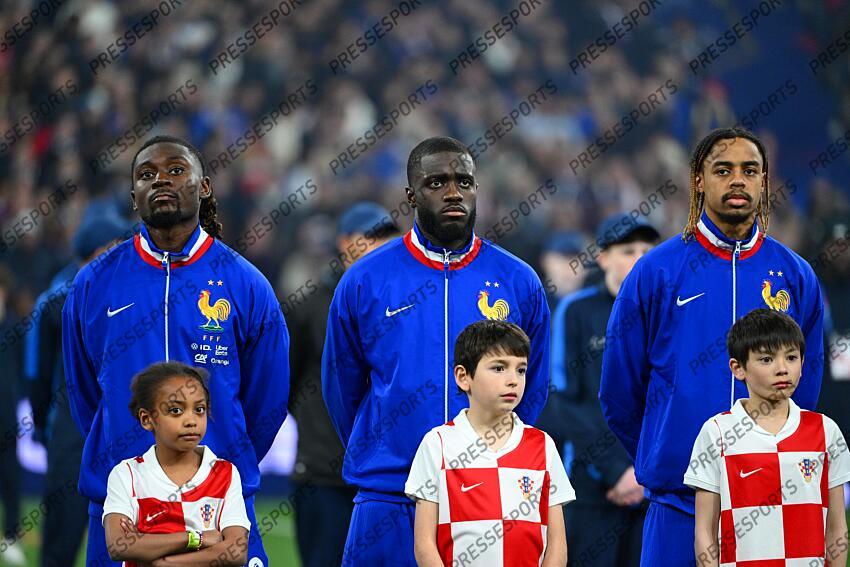 kone (manu) upamecano (dayot) barcola (bradley) FRANCE-CROATIE (2-0, 5tab4) 