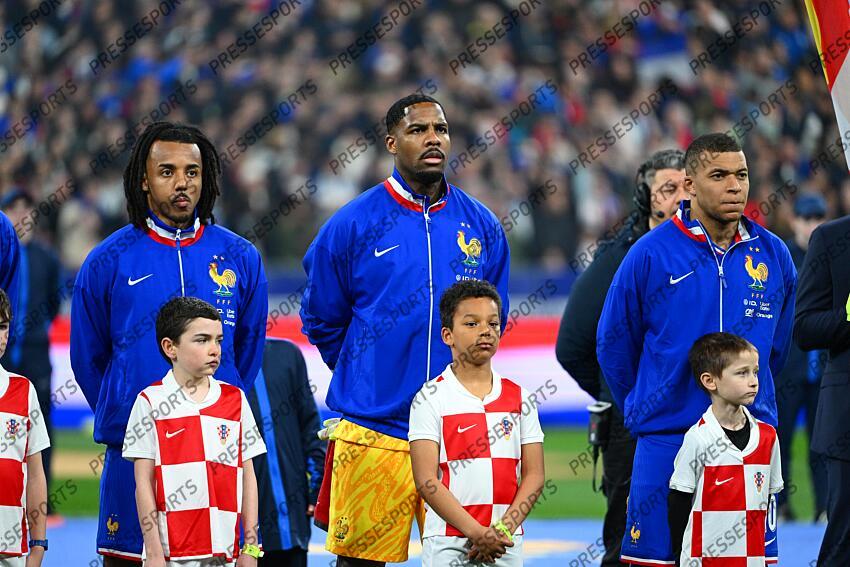 kounde (jules) maignan (mike) mbappe lottin (kylian) FRANCE-CROATIE (2-0, 5tab4) 