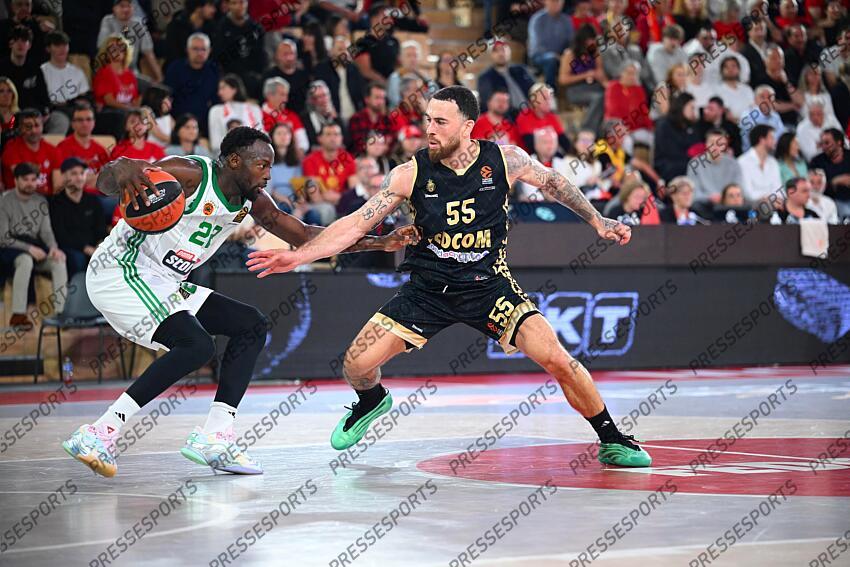 BASKET EUROLIGUE HOMMES 2025 MONACO-PANATHINAIKOS (76-88)