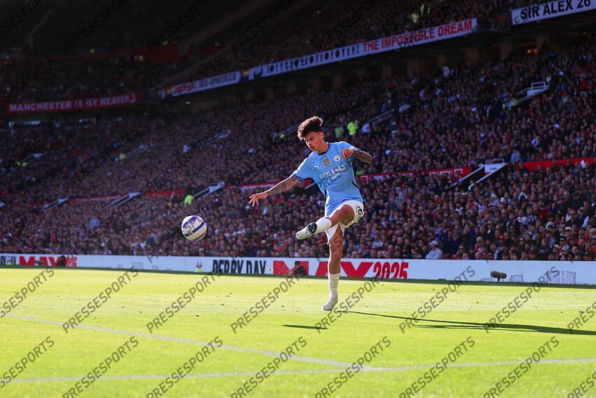 6th April 2025 - Premier League - Manchester United v Manchester City - Nico O'Reilly of Manchester City - Photo: Simon Stacpoole / Offside. MANCHESTER UNITED-MANCHESTER CITY (0-0) 