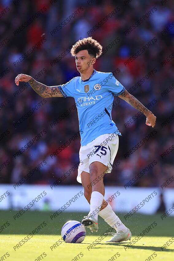 6th April 2025 - Premier League - Manchester United v Manchester City - Nico O'Reilly of Manchester City - Photo: Simon Stacpoole / Offside. MANCHESTER UNITED-MANCHESTER CITY (0-0) 