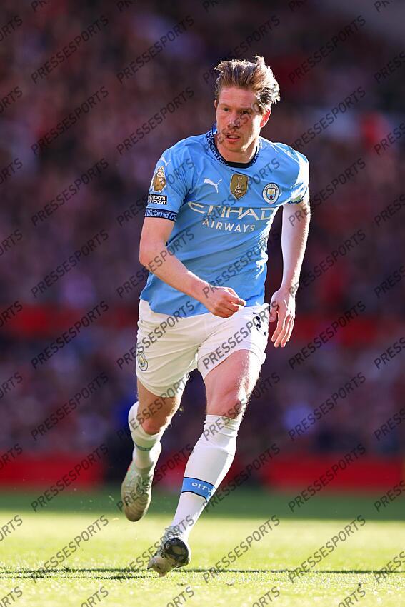 6th April 2025 - Premier League - Manchester United v Manchester City - Kevin de Bruyne of Manchester City - Photo: Simon Stacpoole / Offside. MANCHESTER UNITED-MANCHESTER CITY (0-0) 