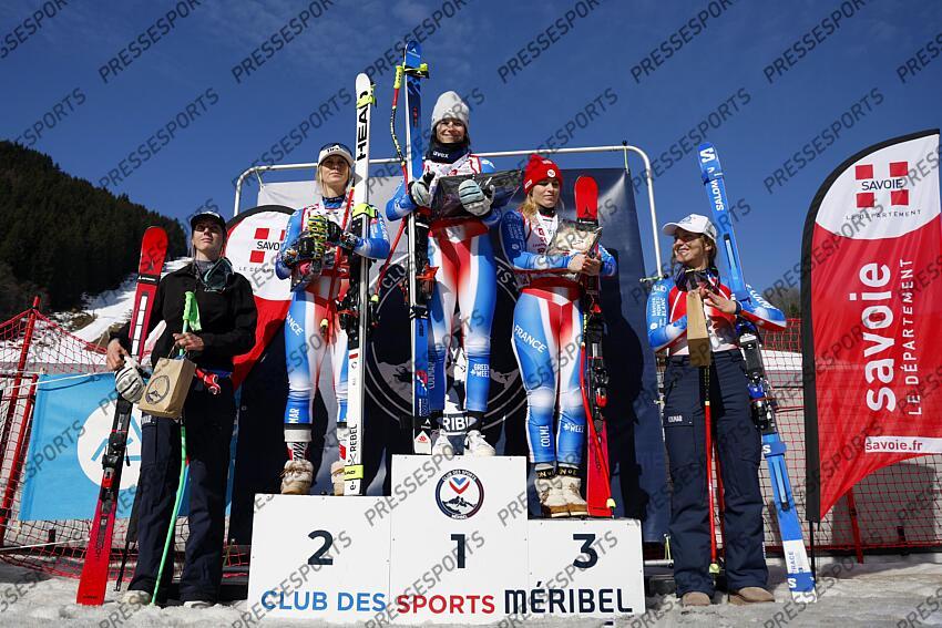 SKI ALPIN CHPTS DE FRANCE 2025 SUPER G FEMMES MERIBEL