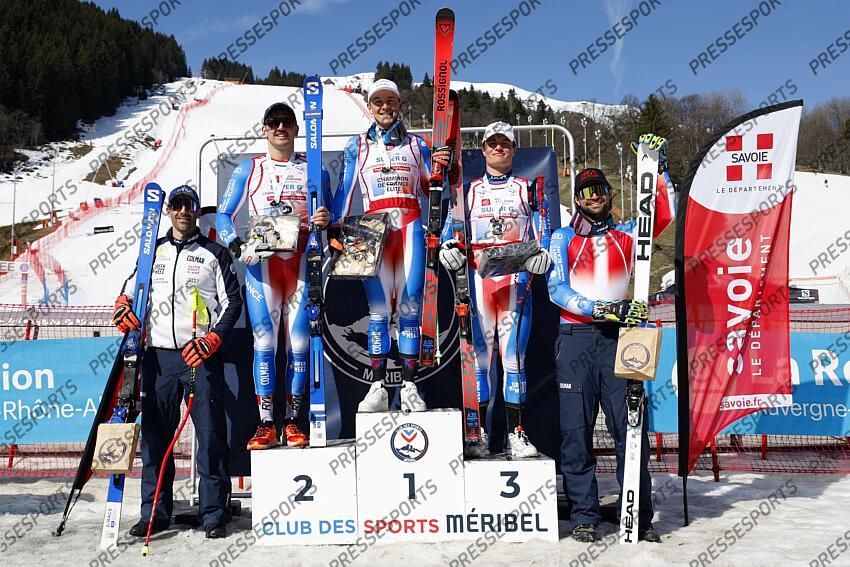 SKI ALPIN CHPTS DE FRANCE 2025 SUPER G HOMMES MERIBEL
