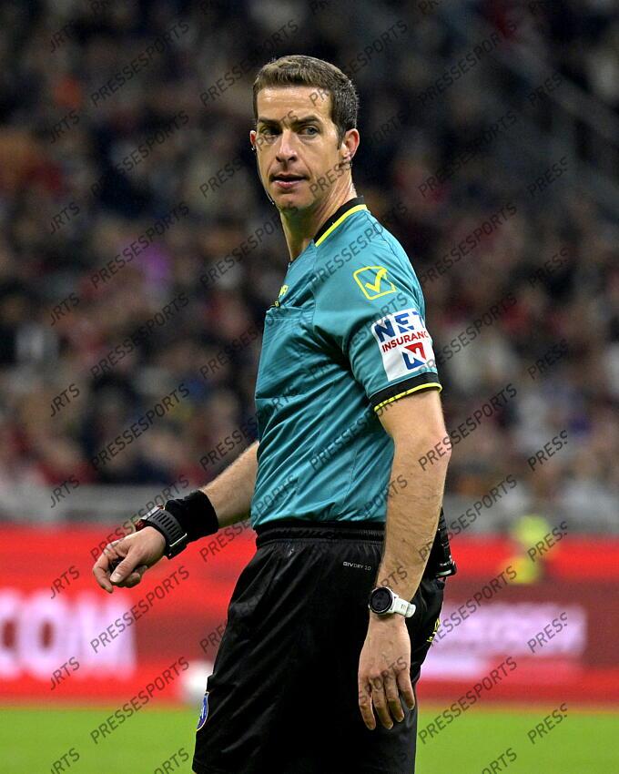 Foto IPP/Paolo Bona Milano 05/04//2025 Campionato Serie A di Calcio stagione 2024/2025 partita Milan-Fiorentina Nella foto L'ARBITRO Giovanni Ayroldi Italy Photo Press Worldwide Copyright AC MILAN-FIORENTINA (2-2) 