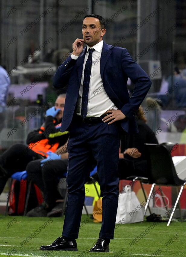 Foto IPP/Paolo Bona Milano 05/04//2025 Campionato Serie A di Calcio stagione 2024/2025 partita Milan-Fiorentina Nella foto Raffaele Palladino, allenatore della Fiorentina Italy Photo Press Worldwide Copyright AC MILAN-FIORENTINA (2-2) 