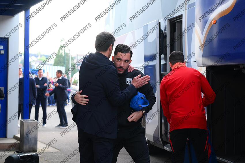 fonseca (paulo) cherki (rayan) AUXERRE-LYON (1-3) arrivee des joueurs 