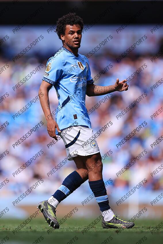 12th April 2025 - Premier League - Manchester City v Crystal Palace - Oscar Bobb of Manchester City - Photo: Simon Stacpoole / Offside. MANCHESTER CITY-CRYSTAL PALACE (5-2) 
