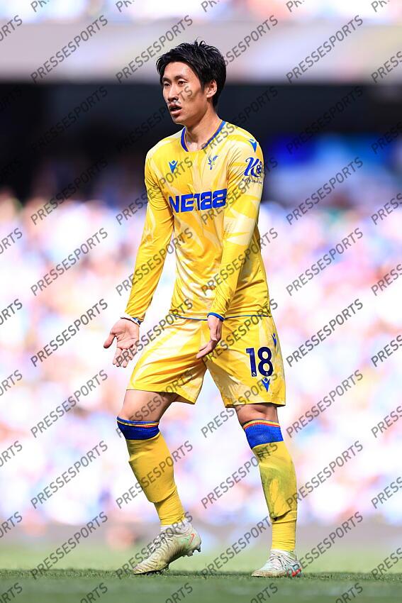 12th April 2025 - Premier League - Manchester City v Crystal Palace - Daichi Kamada of Crystal Palace - Photo: Simon Stacpoole / Offside. MANCHESTER CITY-CRYSTAL PALACE (5-2) 