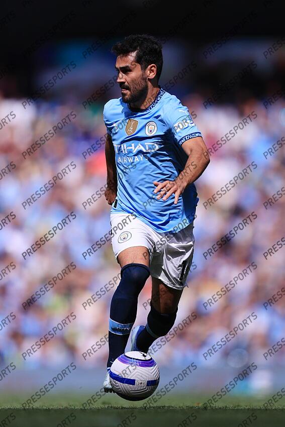 12th April 2025 - Premier League - Manchester City v Crystal Palace - Ilkay Gundogan of Manchester City - Photo: Simon Stacpoole / Offside. MANCHESTER CITY-CRYSTAL PALACE (5-2) 