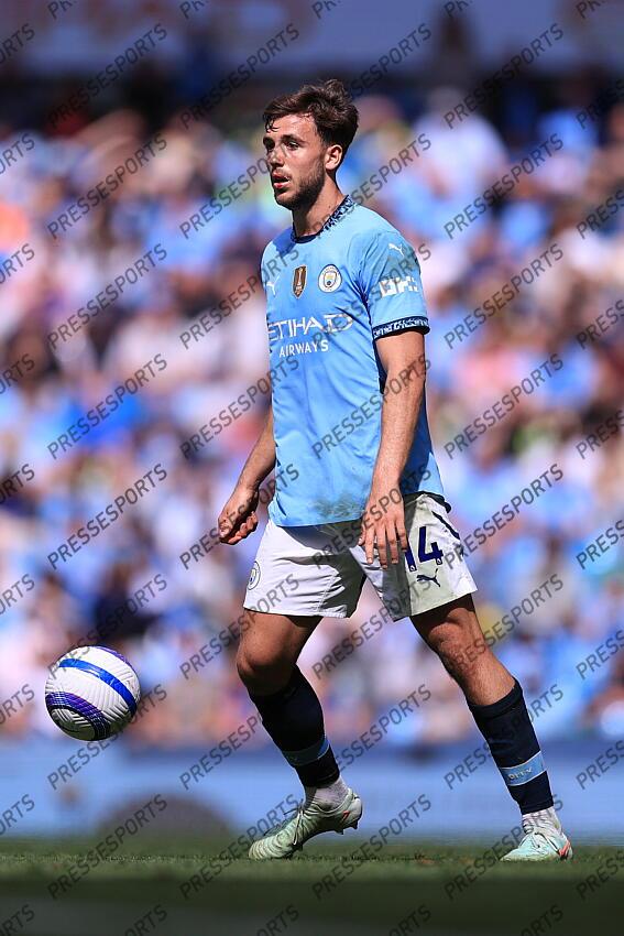 12th April 2025 - Premier League - Manchester City v Crystal Palace - Nico Gonzalez of Manchester City - Photo: Simon Stacpoole / Offside. MANCHESTER CITY-CRYSTAL PALACE (5-2) 