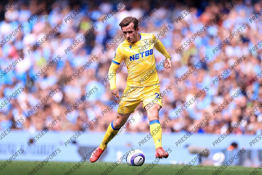 12th April 2025 - Premier League - Manchester City v Crystal Palace - Ben Chilwell of Crystal Palace - Photo: Simon Stacpoole / Offside. MANCHESTER CITY-CRYSTAL PALACE (5-2) 