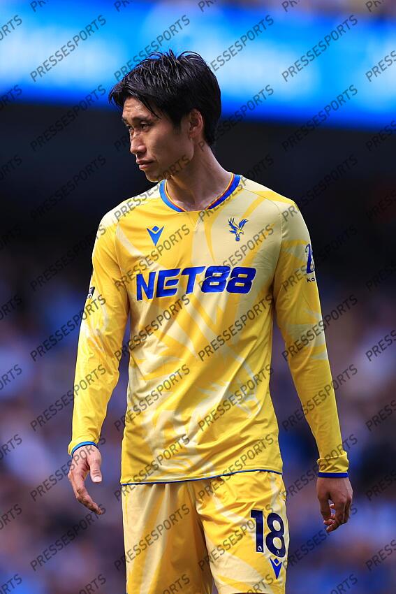 12th April 2025 - Premier League - Manchester City v Crystal Palace - Daichi Kamada of Crystal Palace - Photo: Simon Stacpoole / Offside. MANCHESTER CITY-CRYSTAL PALACE (5-2) 
