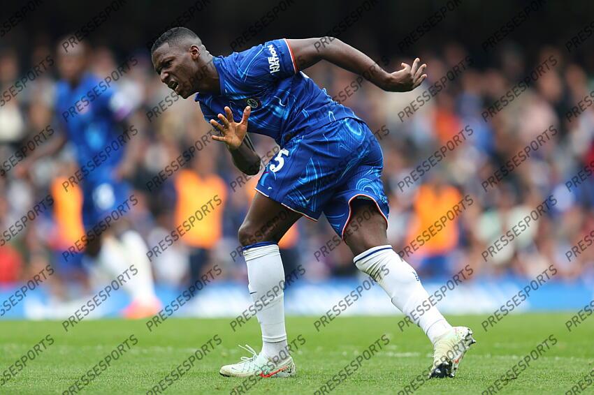 13 April 2025, London - Premier League Football - Chelsea v Ipswich Town - Moises Caicedo of Chelsea - Photo: Charlotte Wilson / Offside. CHELSEA-IPSWICH (2-2) 