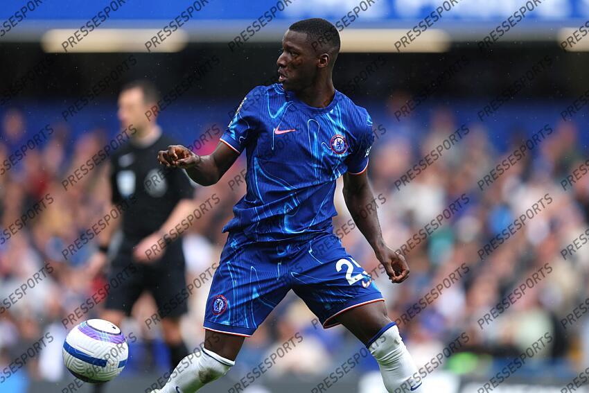 13 April 2025, London - Premier League Football - Chelsea v Ipswich Town - Moises Caicedo of Chelsea - Photo: Charlotte Wilson / Offside. CHELSEA-IPSWICH (2-2) 
