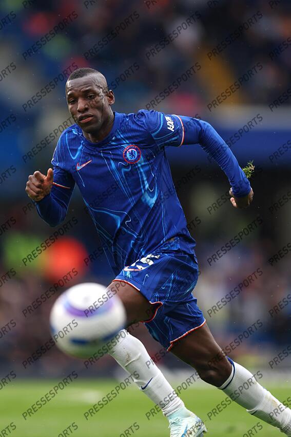 13 April 2025, London - Premier League Football - Chelsea v Ipswich Town - Nicolas Jackson of Chelsea - Photo: Charlotte Wilson / Offside. CHELSEA-IPSWICH (2-2) 