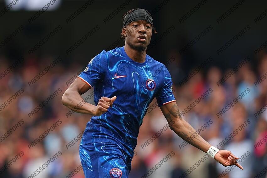 13 April 2025, London - Premier League Football - Chelsea v Ipswich Town - Noni Madueke of Chelsea - Photo: Charlotte Wilson / Offside. CHELSEA-IPSWICH (2-2) 