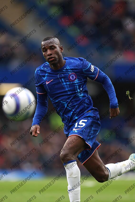 13 April 2025, London - Premier League Football - Chelsea v Ipswich Town - Nicolas Jackson of Chelsea - Photo: Charlotte Wilson / Offside. CHELSEA-IPSWICH (2-2) 