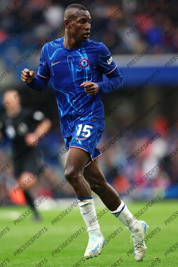 13 April 2025, London - Premier League Football - Chelsea v Ipswich Town - Nicolas Jackson of Chelsea - Photo: Charlotte Wilson / Offside. CHELSEA-IPSWICH (2-2) 