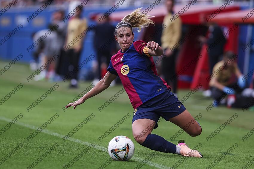 Alexia Putellas of FC Barcelona in action during the Spanish Women league, Liga F, football match played between FC Barcelona and Atletico de Madrid at Johan Cruyff Stadium on April 13, 2025 in Sant Joan Despi, Spain. (F) FC BARCELONE-(F) ATLETICO MADRID (6-0) 