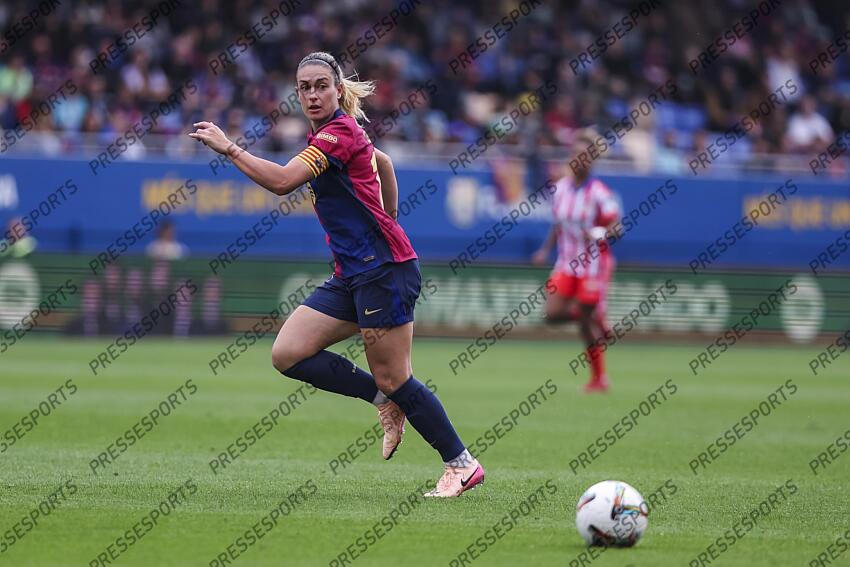 Alexia Putellas of FC Barcelona in action during the Spanish Women league, Liga F, football match played between FC Barcelona and Atletico de Madrid at Johan Cruyff Stadium on April 13, 2025 in Sant Joan Despi, Spain. (F) FC BARCELONE-(F) ATLETICO MADRID (6-0) 