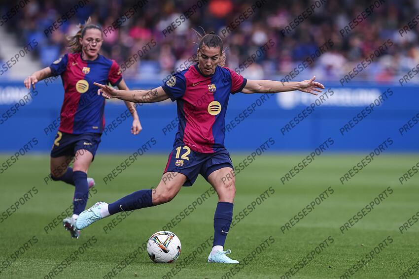 Patri Guijarro of FC Barcelona in action during the Spanish Women league, Liga F, football match played between FC Barcelona and Atletico de Madrid at Johan Cruyff Stadium on April 13, 2025 in Sant Joan Despi, Spain. (F) FC BARCELONE-(F) ATLETICO MADRID (6-0) 