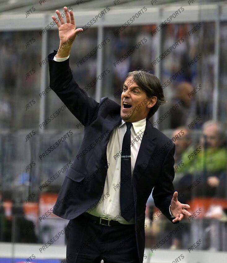 Foto IPP/Paolo Bona Milano 12/04//2025 Campionato Serie A di Calcio stagione 2024/2025 partita Inter-Cagliari Nella foto Simone Inzaghi, allenatore dell'Inter Italy Photo Press Worldwide Copyright INTER MILAN-CAGLIARI (3-1) 