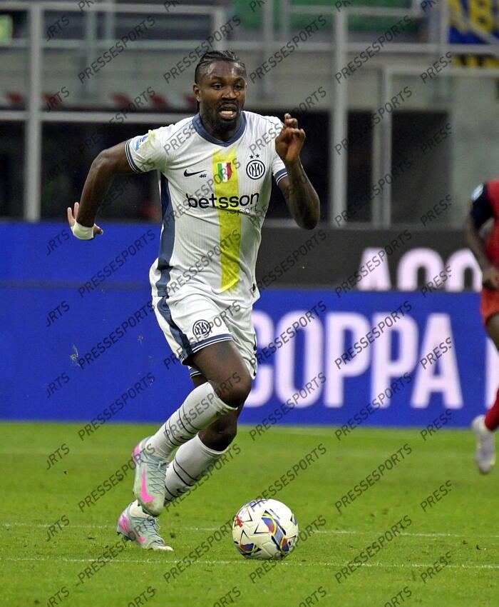Foto IPP/Paolo Bona Milano 12/04//2025 Campionato Serie A di Calcio stagione 2024/2025 partita Inter-Cagliari Nella foto Marcus Thuram Italy Photo Press Worldwide Copyright INTER MILAN-CAGLIARI (3-1) 