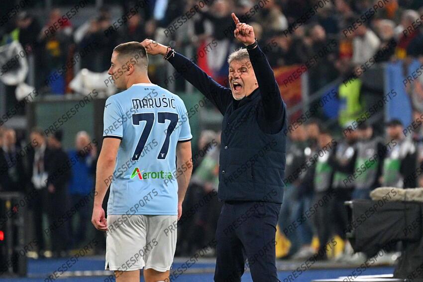 Foto IPP/Felice De Martino Roma 13//042024 Calcio Campionato serie A 2024-2025 Lazio - Roma Nella foto: Marco Baroni Italy Photo Press World Copyright LAZIO ROME-AS ROME (1-1) 