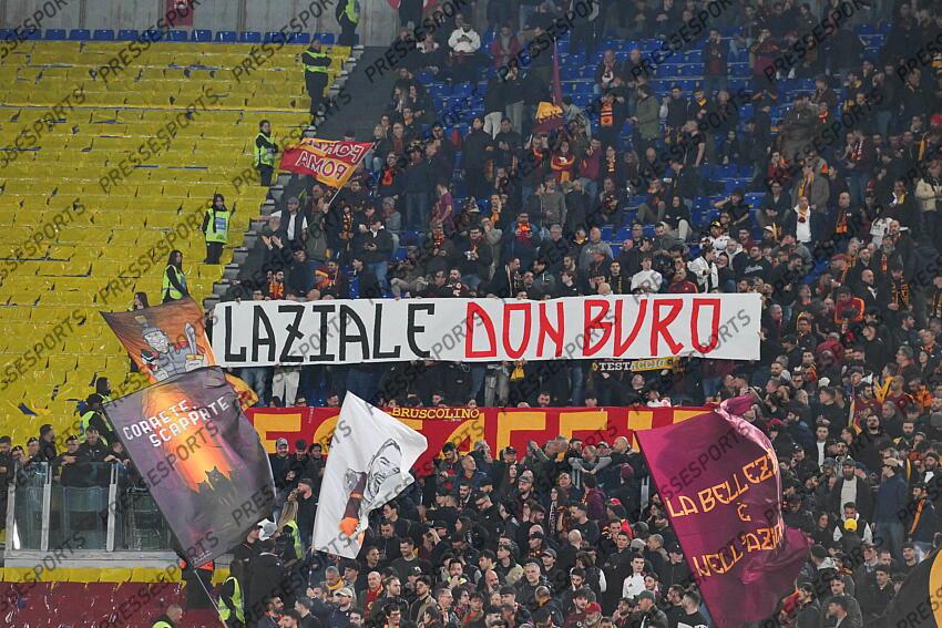 Foto IPP/Roberto Ramaccia Roma 13/4/2025 Campionato di Calcio Serie A 2024/2025 Lazio vs Roma Nella foto Tifosi del Roma Italy Photo Press - World Copyright LAZIO ROME-AS ROME (1-1) 